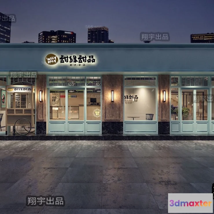 1372860 - Exterior 3D Collection - Shop - Fastfood - Retails - 3D Models - 139 3D Max