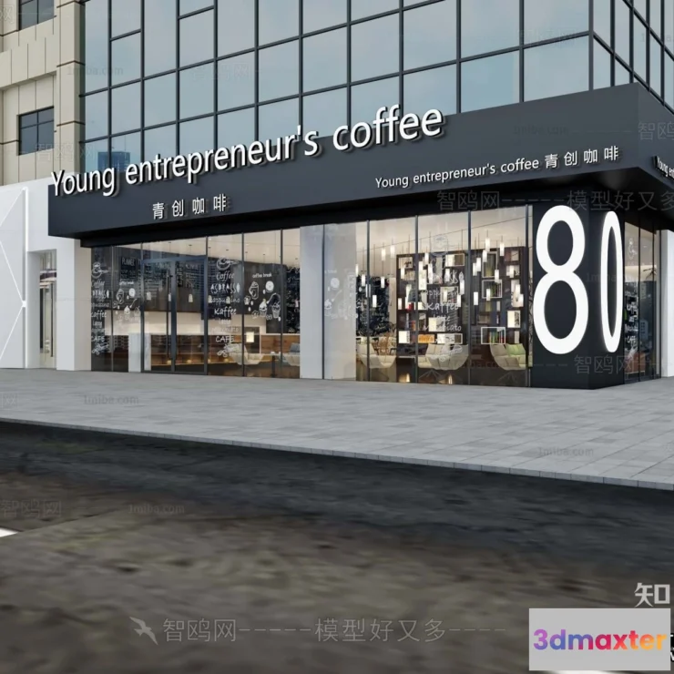 1373048 - Exterior 3D Collection - Shop - Fastfood - Retails - 3D Models - 142 3D Max