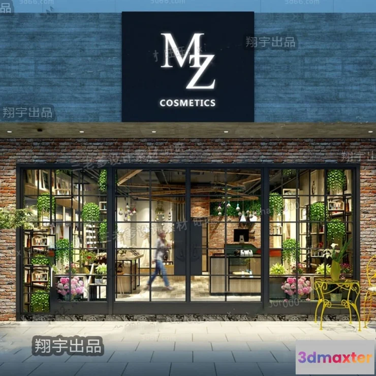 1373141 - Exterior 3D Collection - Shop - Fastfood - Retails - 3D Models - 143 3D Max