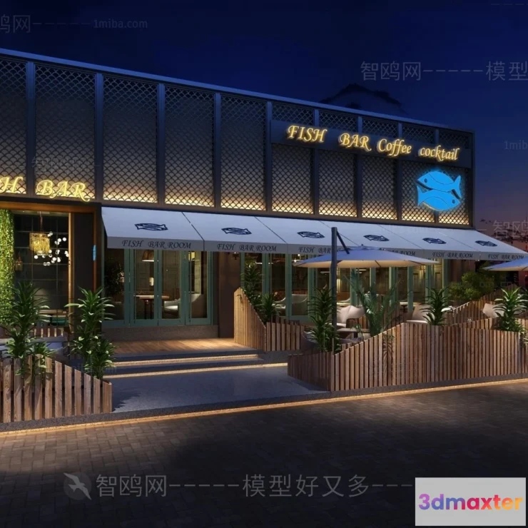 1373333 - Exterior 3D Collection - Shop - Fastfood - Retails - 3D Models - 146 3D Max