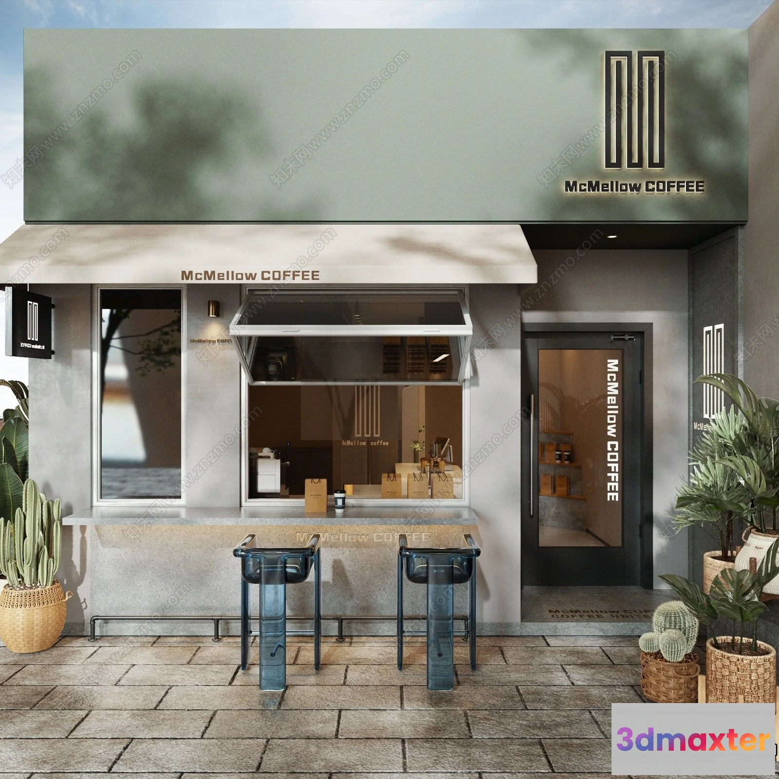 1373741 - Exterior 3D Collection - Shop - Fastfood - Retails - 3D Models - 152 3D Max