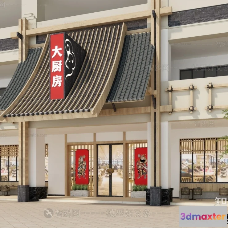 1374080 - Exterior 3D Collection - Shop - Fastfood - Retails - 3D Models - 157 3D Max