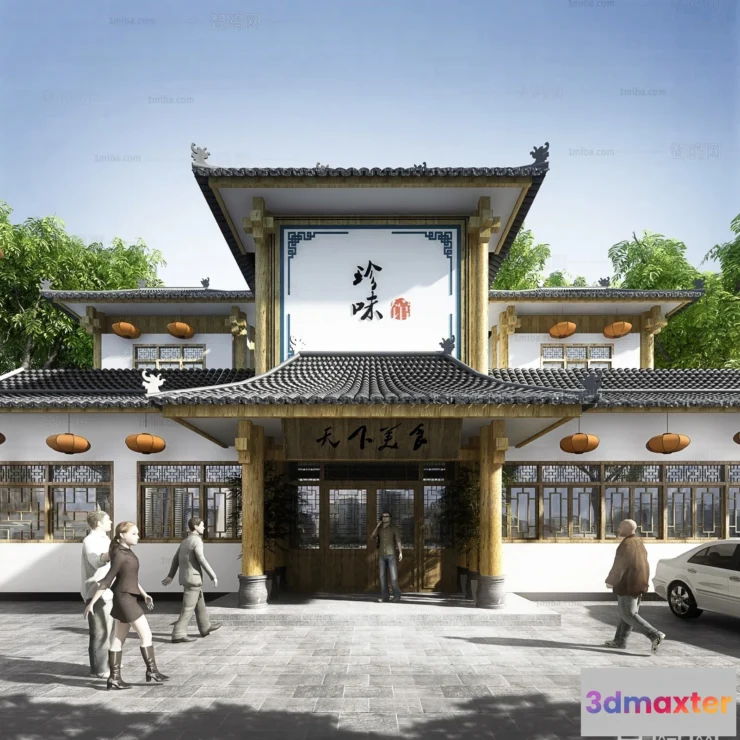 1374204 - Exterior 3D Collection - Shop - Fastfood - Retails - 3D Models - 159 3D Max