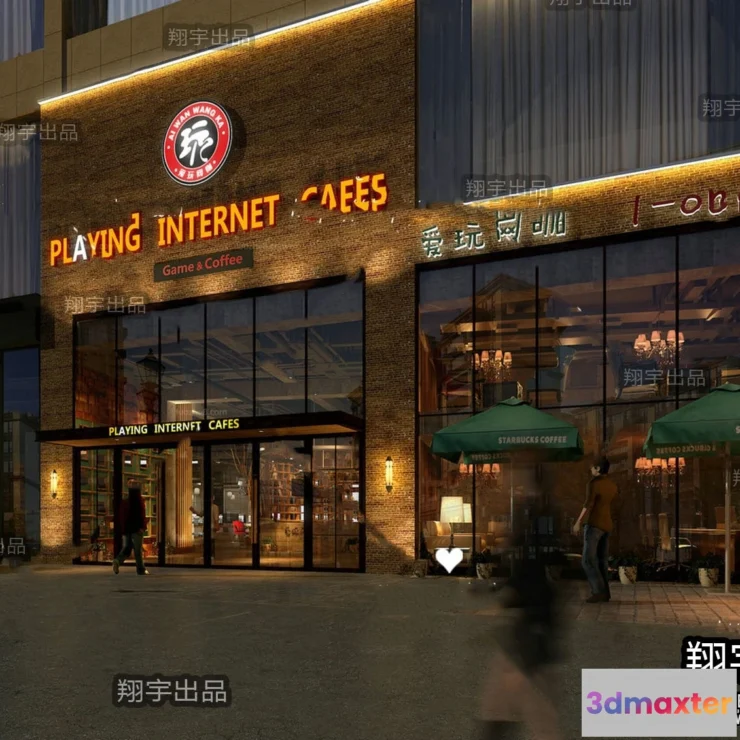 1374279 - Exterior 3D Collection - Shop - Fastfood - Retails - 3D Models - 160 3D Max