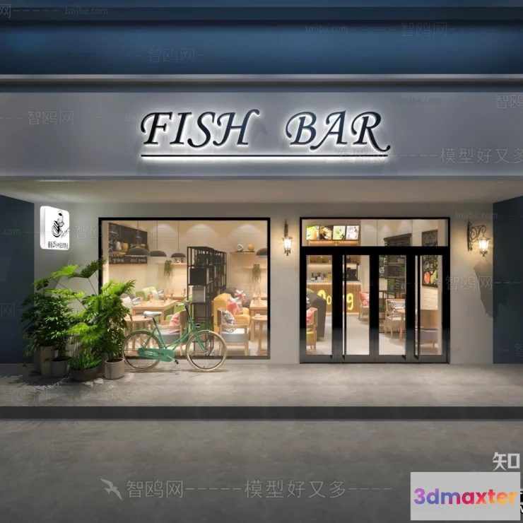 1374340 - Exterior 3D Collection - Shop - Fastfood - Retails - 3D Models - 161 3D Max