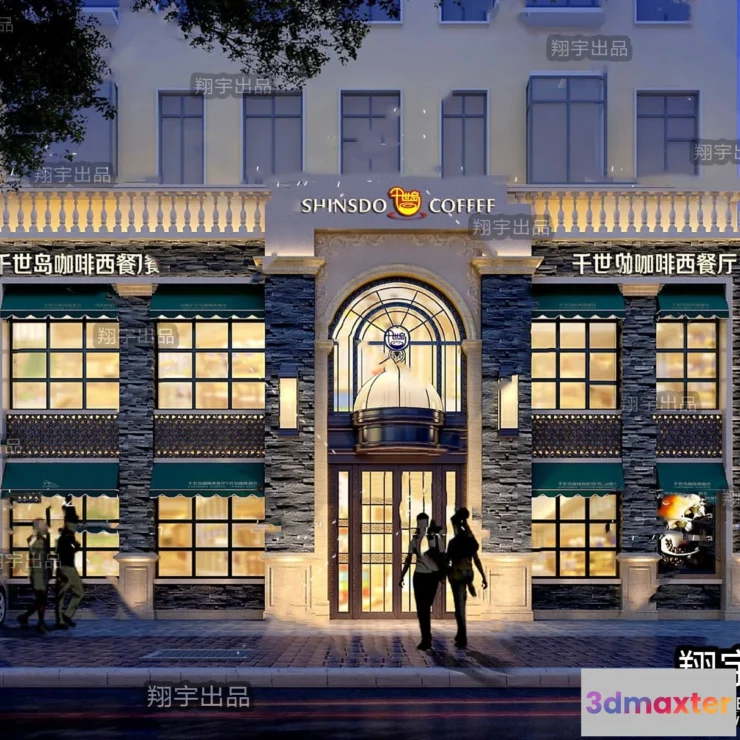 1374411 - Exterior 3D Collection - Shop - Fastfood - Retails - 3D Models - 162 3D Max