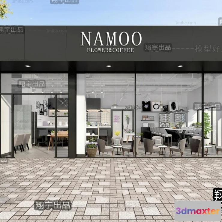 1374607 - Exterior 3D Collection - Shop - Fastfood - Retails - 3D Models - 165 3D Max