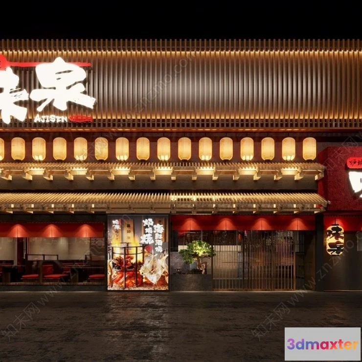 1375367 - Exterior 3D Collection - Shop - Fastfood - Retails - 3D Models - 177 3D Max