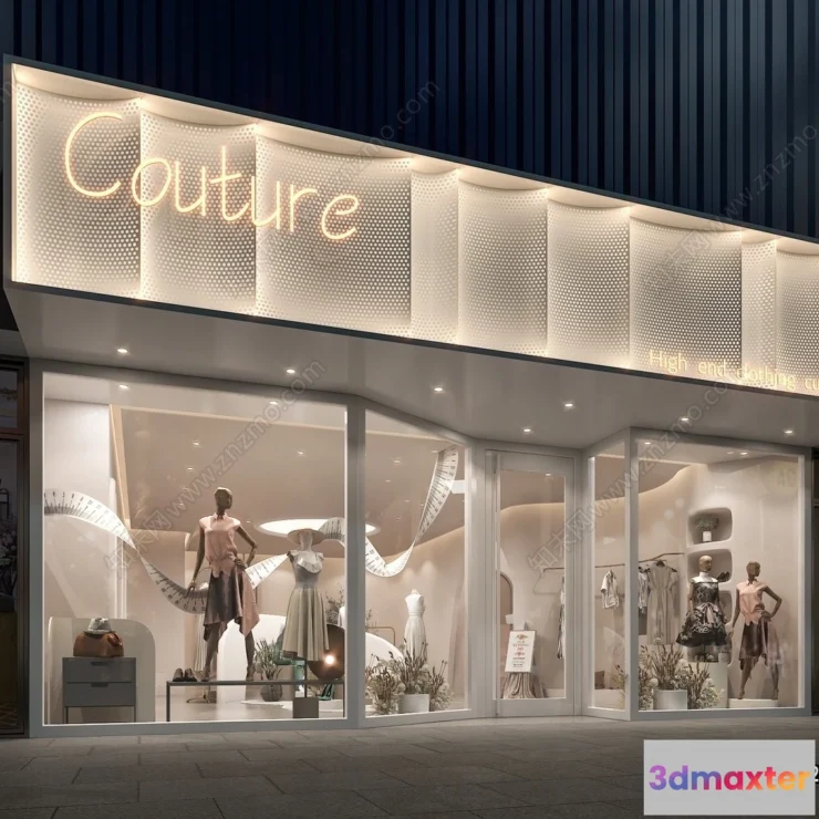 1375431 - Exterior 3D Collection - Shop - Fastfood - Retails - 3D Models - 178 3D Max