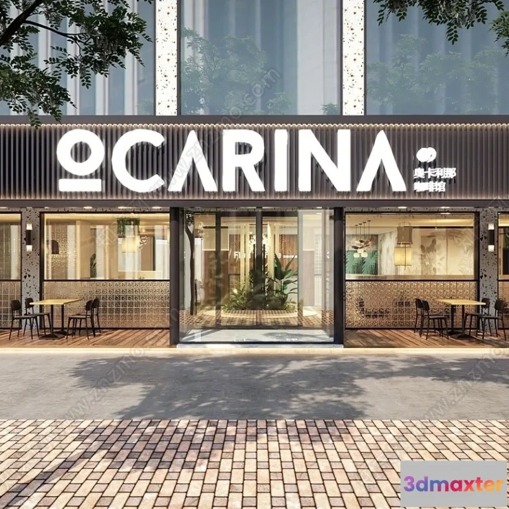 1376845 - Exterior 3D Collection - Shop - Fastfood - Retails - 3D Models - 200 3D Max