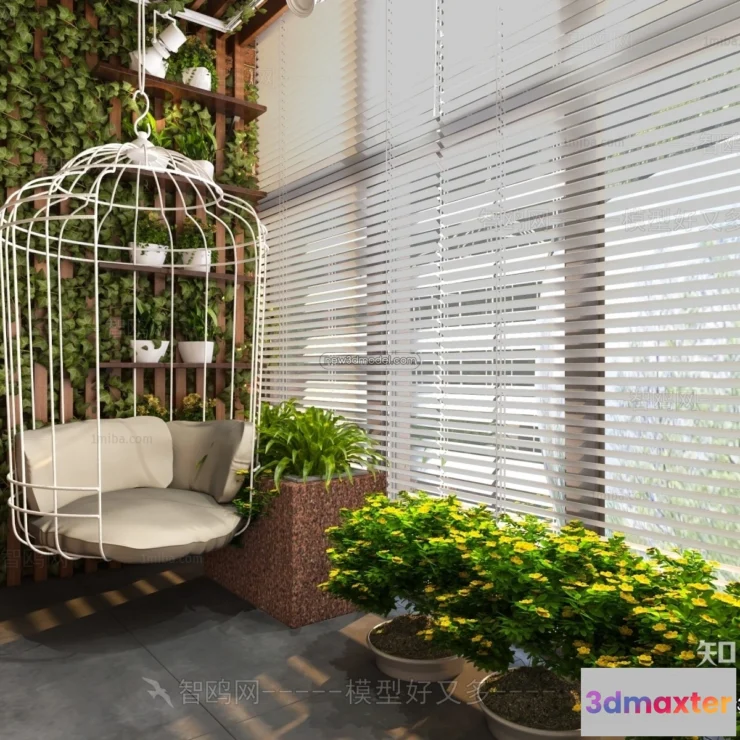 1363927 - Balcony - 3D Interior Scene - 3D Models - 142 3D Max