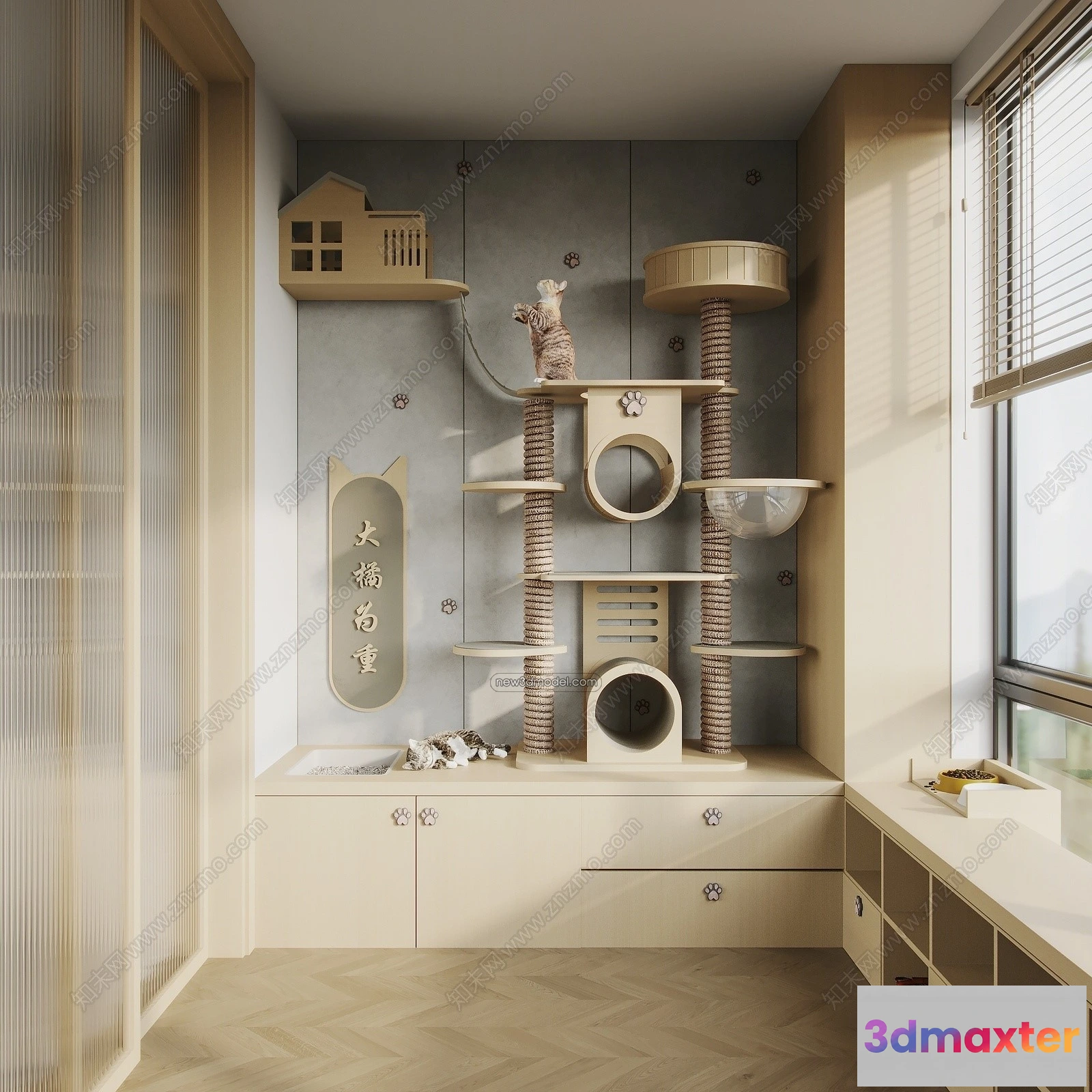 1388013 - Balcony - 3D Interior Scene - 3D Models - 003 3D Max