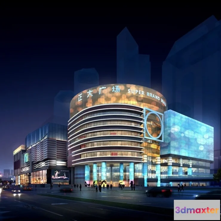 1575972 - 3D Models of Commercial Building - Exterior 3D Scenes - 364 3D Max