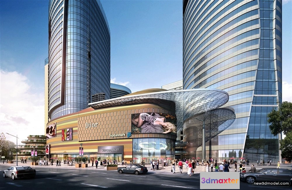 1576032 - 3D Models of Commercial Building - Exterior 3D Scenes - 394 3D Max