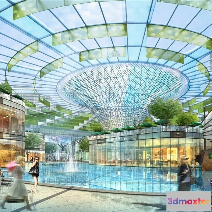 1576178 - 3D Models of Commercial Building - Exterior 3D Scenes - 467 3D Max