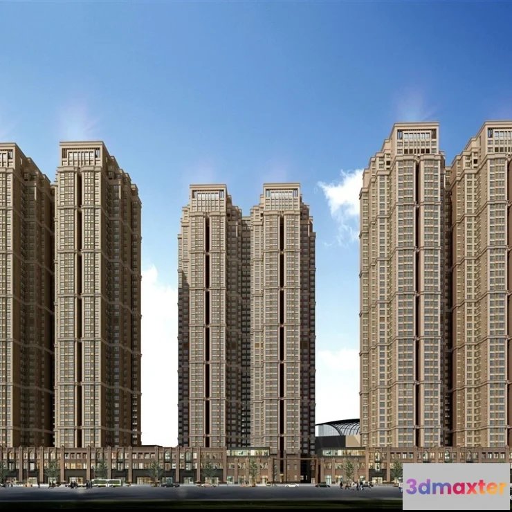 1576538 - 3D Models of Commercial Building - Exterior 3D Scenes - 647 3D Max