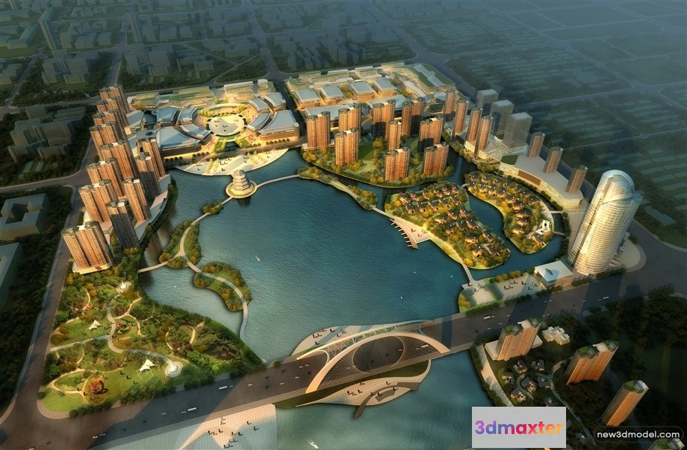 1576708 - 3D Models of Commercial Building - Exterior 3D Scenes - 732 3D Max