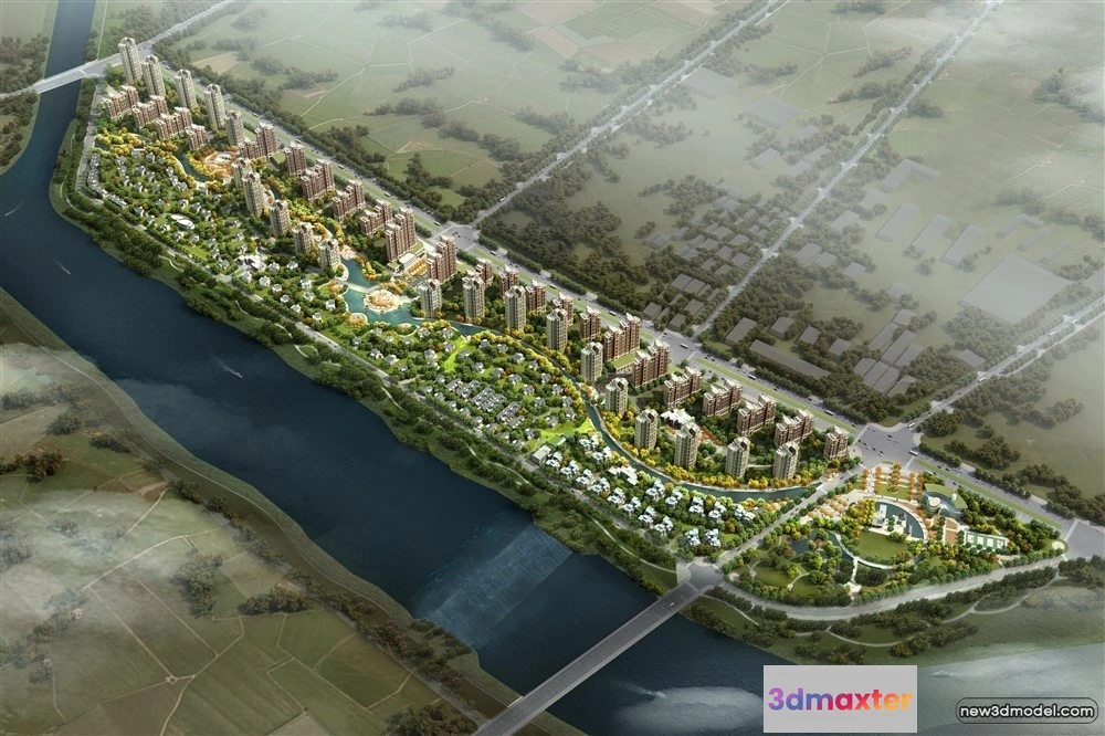 1576718 - 3D Models of Commercial Building - Exterior 3D Scenes - 737 3D Max