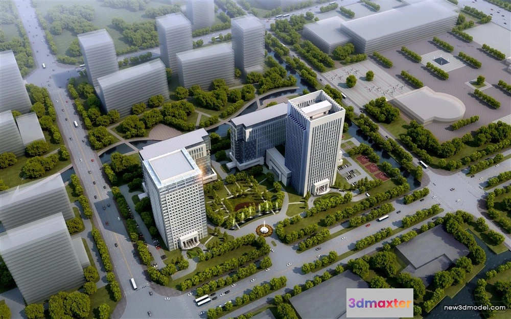 1576772 - 3D Models of Commercial Building - Exterior 3D Scenes - 764 3D Max