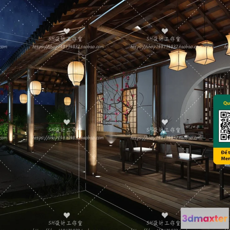 1250532 - COURTYARD - VRAY  CORONA - 3D MODEL - 6390