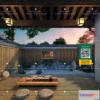 1250538 - COURTYARD - VRAY  CORONA - 3D MODEL - 6393