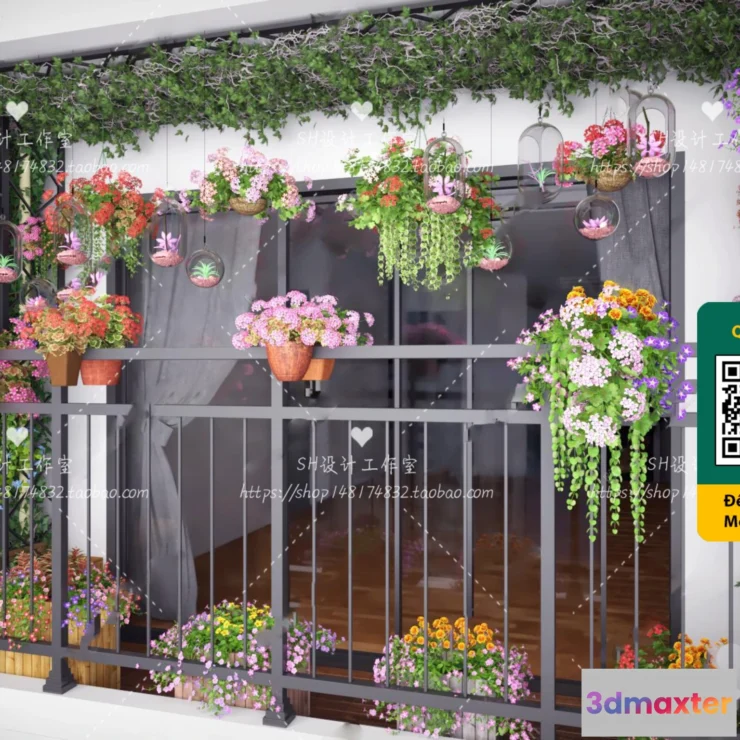 1250574 - COURTYARD - VRAY  CORONA - 3D MODEL - 6411