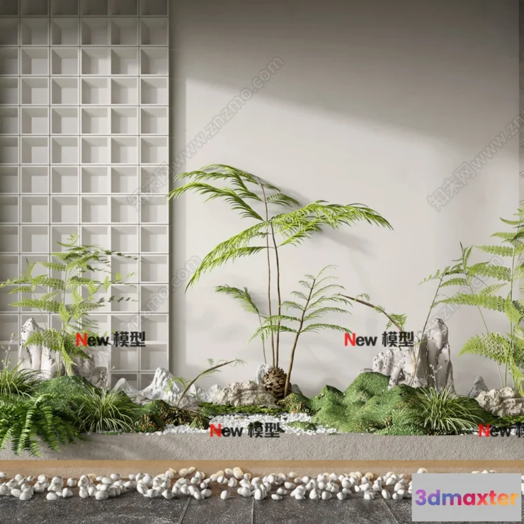 1250992 - COURTYARD - VRAY  CORONA - 3D MODEL - 6620