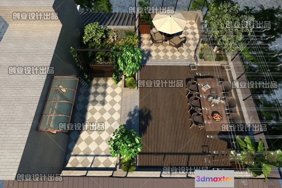 1123182 - GARDERN HOME - 3D SCENES - 0199