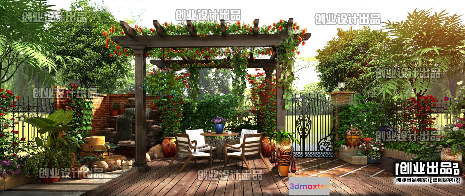 1123212 - GARDERN HOME - 3D SCENES - 0214