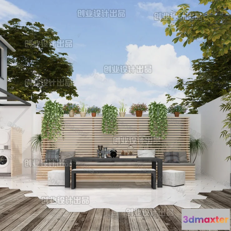 1123230 - GARDERN HOME - 3D SCENES - 0223