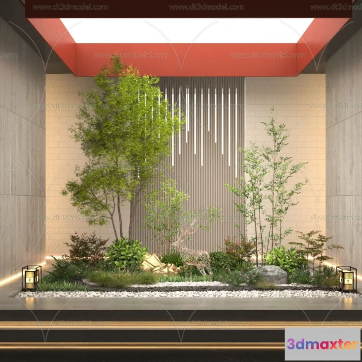 1686538 - Miniature Garden 3D Scenes - Interior Plants - 002 - VRAY Render 3D Max