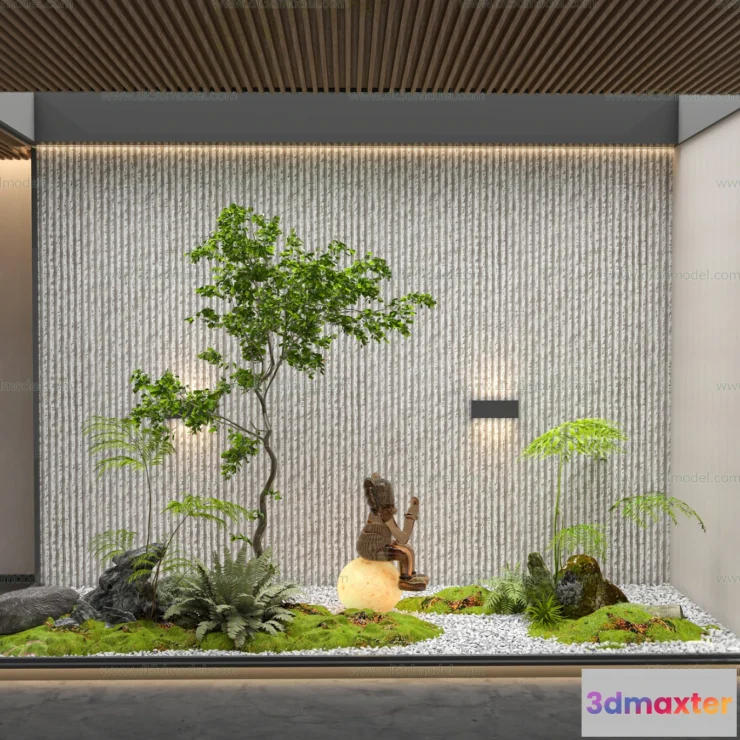 1686544 - Miniature Garden 3D Scenes - Interior Plants - 005 - VRAY Render 3D Max