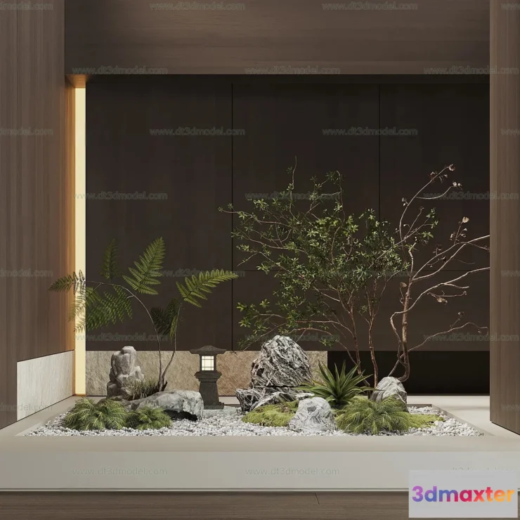1686576 - Miniature Garden 3D Scenes - Interior Plants - 021 - VRAY Render 3D Max