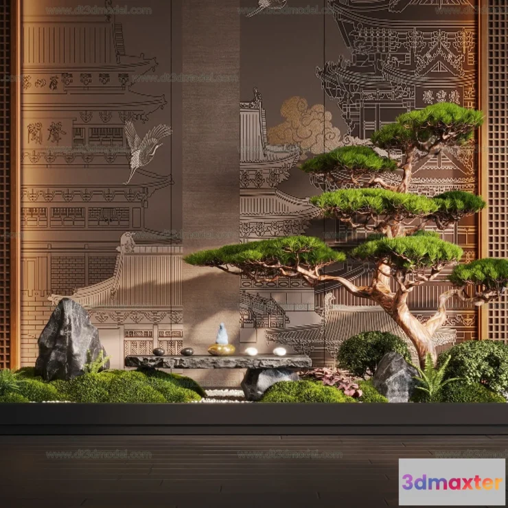 1686598 - Miniature Garden 3D Scenes - Interior Plants - 032 - CORONA Render 3D Max