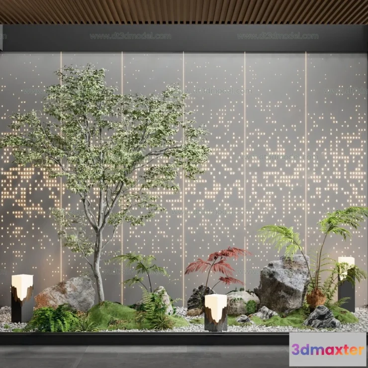1686608 - Miniature Garden 3D Scenes - Interior Plants - 037 - CORONA Render 3D Max