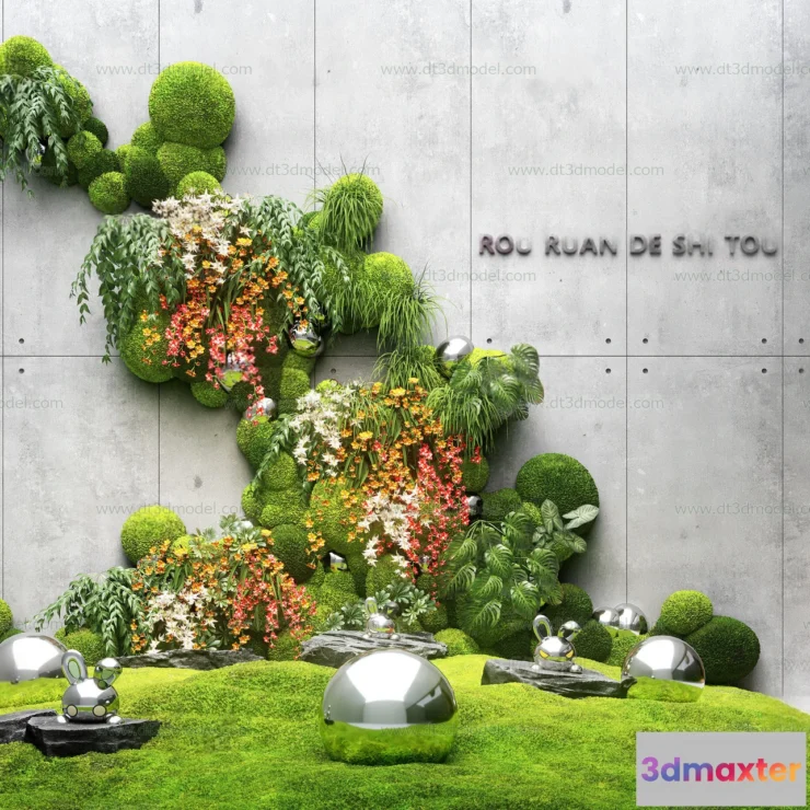 1686632 - Miniature Garden 3D Scenes - Interior Plants - 049 - CORONA Render 3D Max