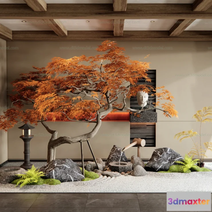 1686708 - Miniature Garden 3D Scenes - Interior Plants - 087 - VRAY Render 3D Max