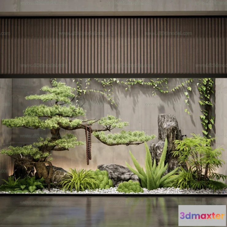 1686714 - Miniature Garden 3D Scenes - Interior Plants - 090 - VRAY Render 3D Max