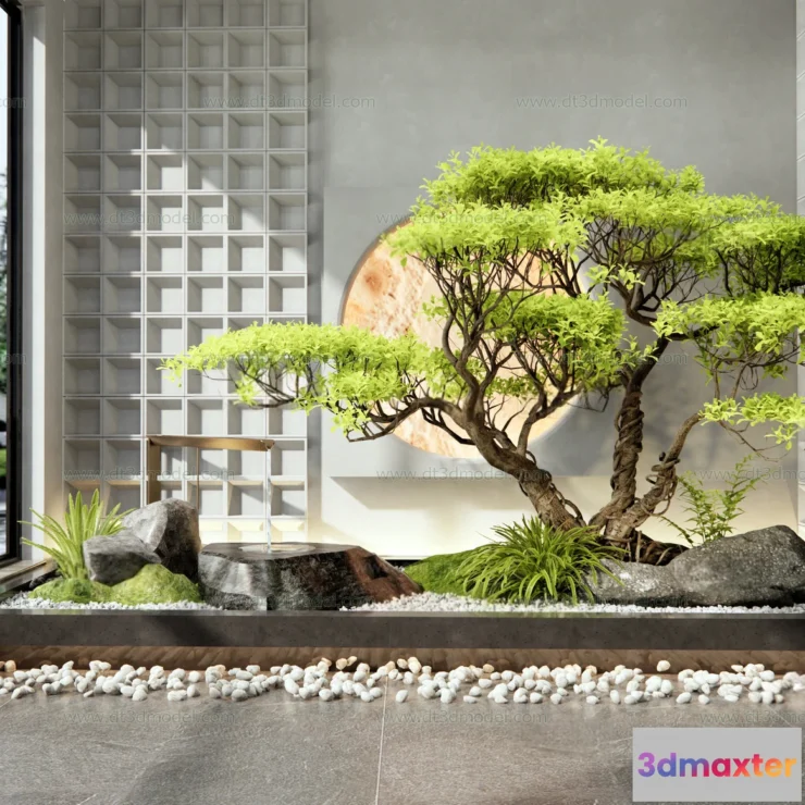 1686716 - Miniature Garden 3D Scenes - Interior Plants - 091 - VRAY Render 3D Max