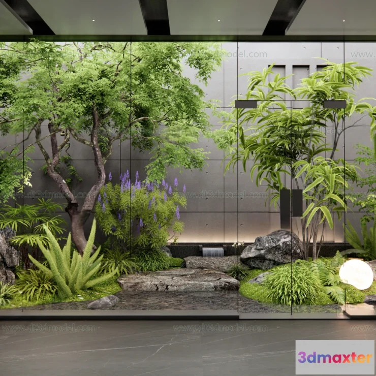 1686720 - Miniature Garden 3D Scenes - Interior Plants - 093 - VRAY Render 3D Max