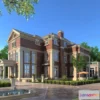 1579526 - Europe Style Villa 3D Model - 3D Blocks - 006 3D Max