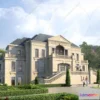 1579530 - Europe Style Villa 3D Model - 3D Blocks - 008 3D Max