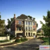 1579532 - Europe Style Villa 3D Model - 3D Blocks - 009 3D Max