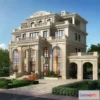 1579548 - Europe Style Villa 3D Model - 3D Blocks - 017 3D Max