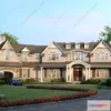 1579554 - Europe Style Villa 3D Model - 3D Blocks - 020 3D Max
