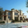 1579568 - Europe Style Villa 3D Model - 3D Blocks - 027 3D Max