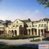 1579582 - Europe Style Villa 3D Model - 3D Blocks - 034 3D Max