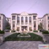 1579610 - Europe Style Villa 3D Model - 3D Blocks - 048 3D Max