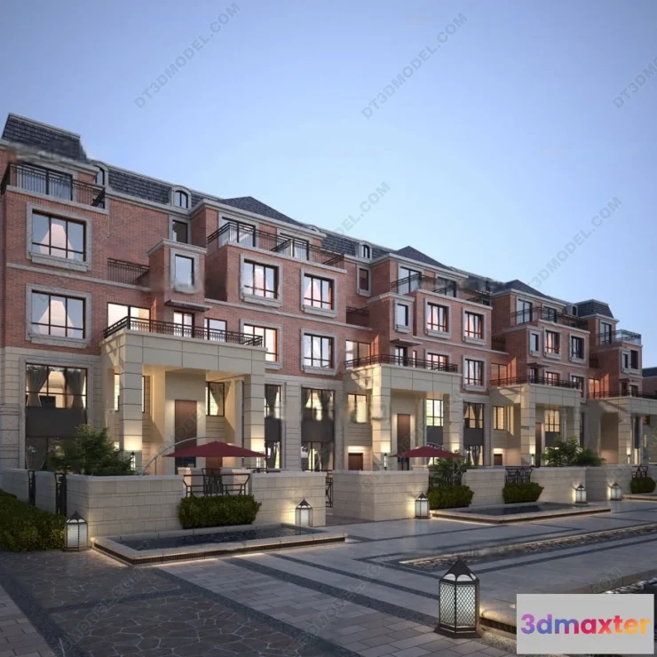 1579654 - Europe Style Villa 3D Model - 3D Blocks - 070 3D Max