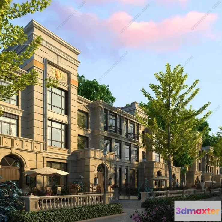 1579660 - Europe Style Villa 3D Model - 3D Blocks - 073 3D Max